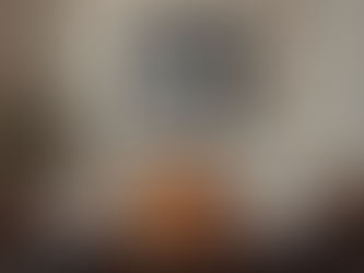 A Thanksgiving table with an "AI" painting on the wall