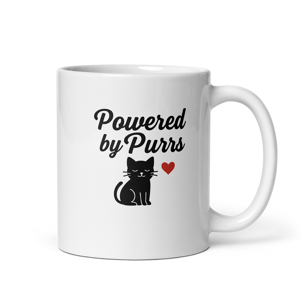 Thumbnail: Powered by Purrs – Cute Cat Mug