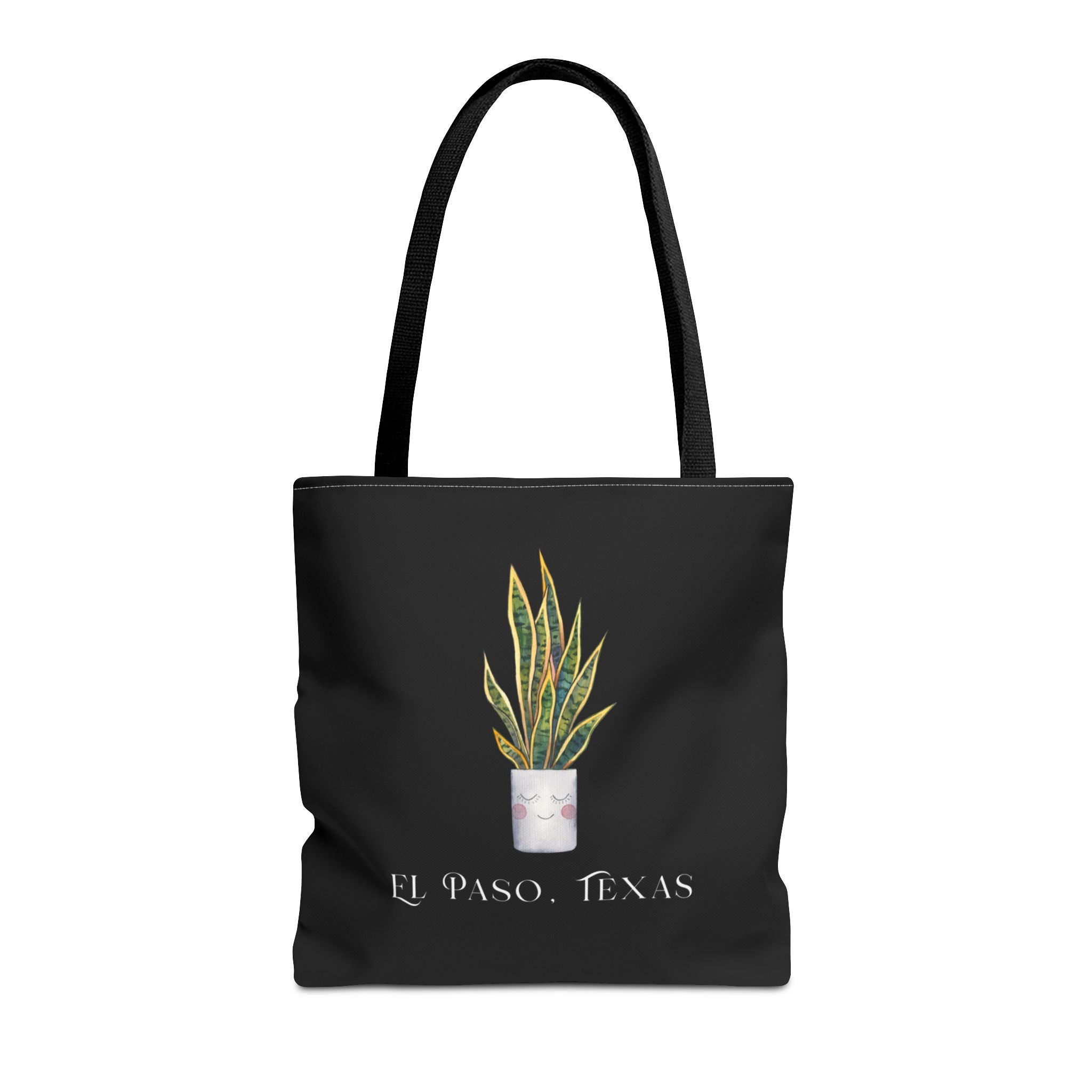 El Paso Snake Plant Black Tote Bag