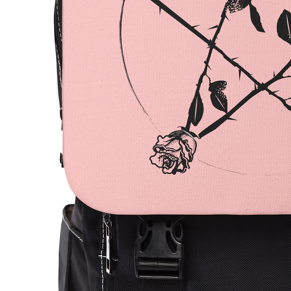 Thumbnail: Pink Rose Pentagram Backpack