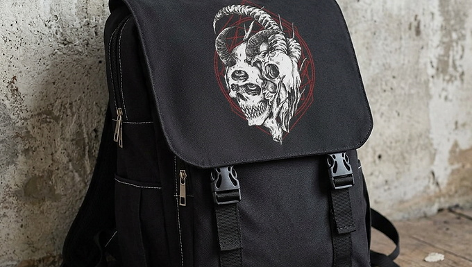 Two Faced Red Backpack