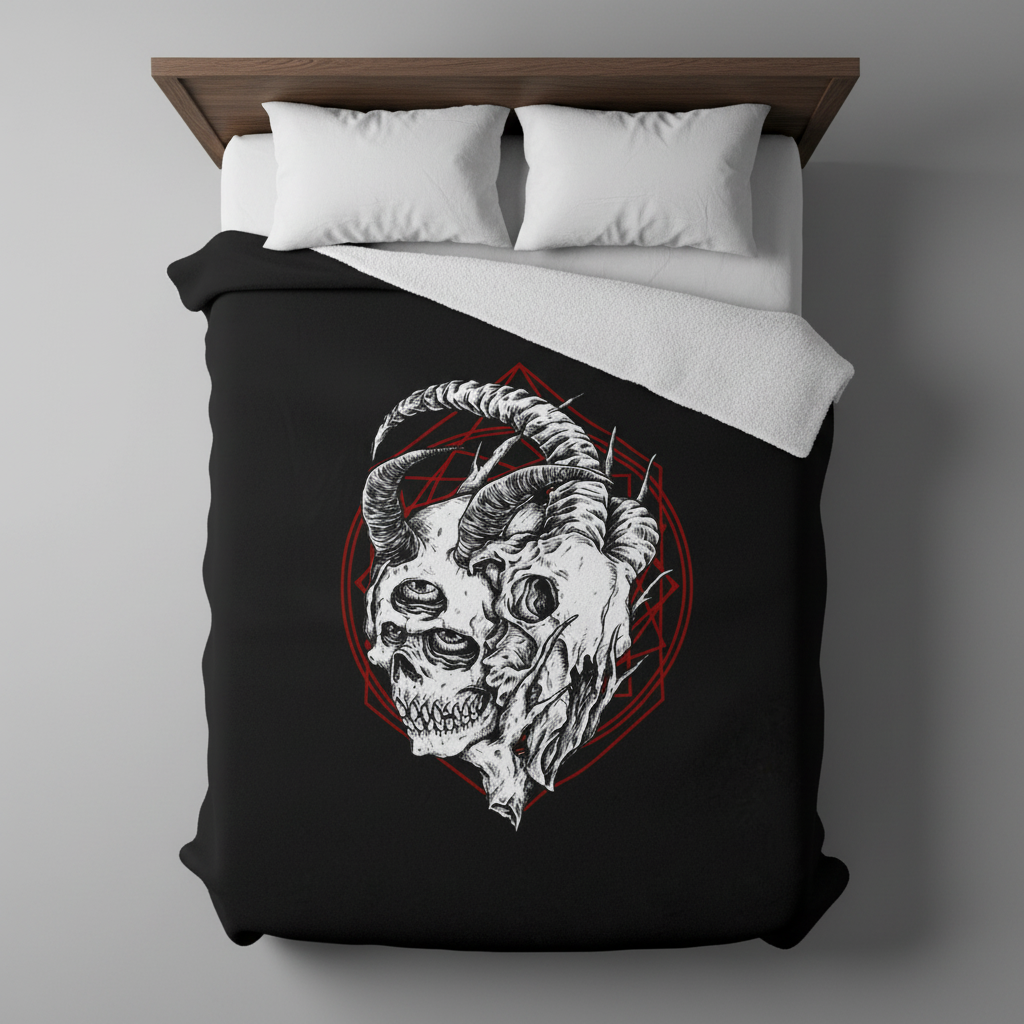 Two Faced Ruby Fleece Throw Blanket