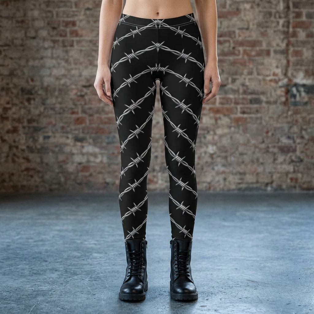 Barbed Wire Chevron Leggings
