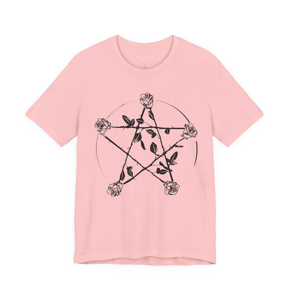 Thumbnail: Rose Pentagram Pink Graphic Tee