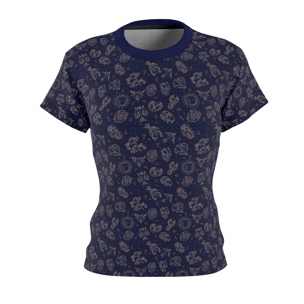 Zodiac Pattern Fitted Tee