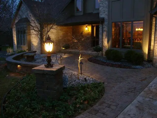 Home Entrance Paver Walkway