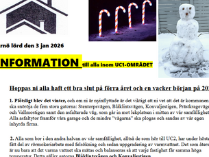 Prästkragevägen, Kamomillgången och Vallmostigen får värme och varmvatten från undercentralen i den mittersta garagelängen, dvs UC1