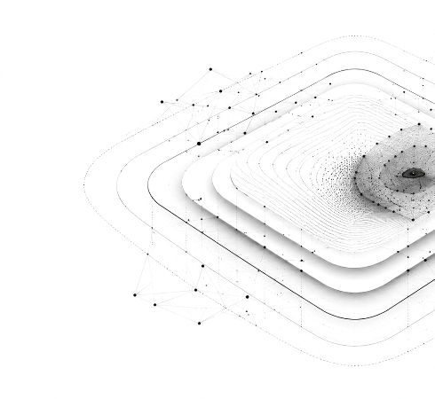 Abstract aerial view of an urban grid overlaid with data visualisation elements, representing complex spatial pattern analysis