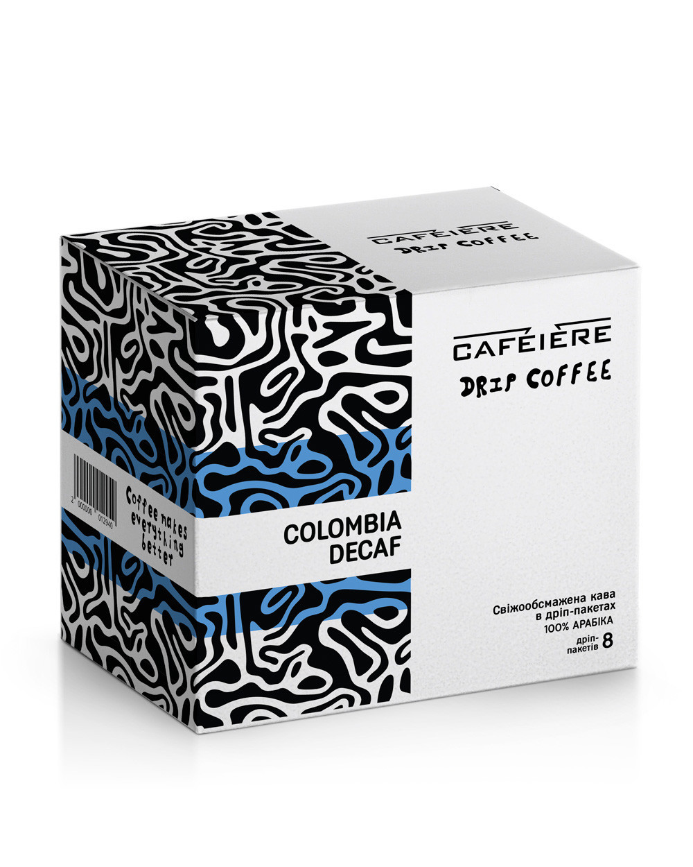 Drip coffee CAFEIERE Colombia DECAF, 8pcs