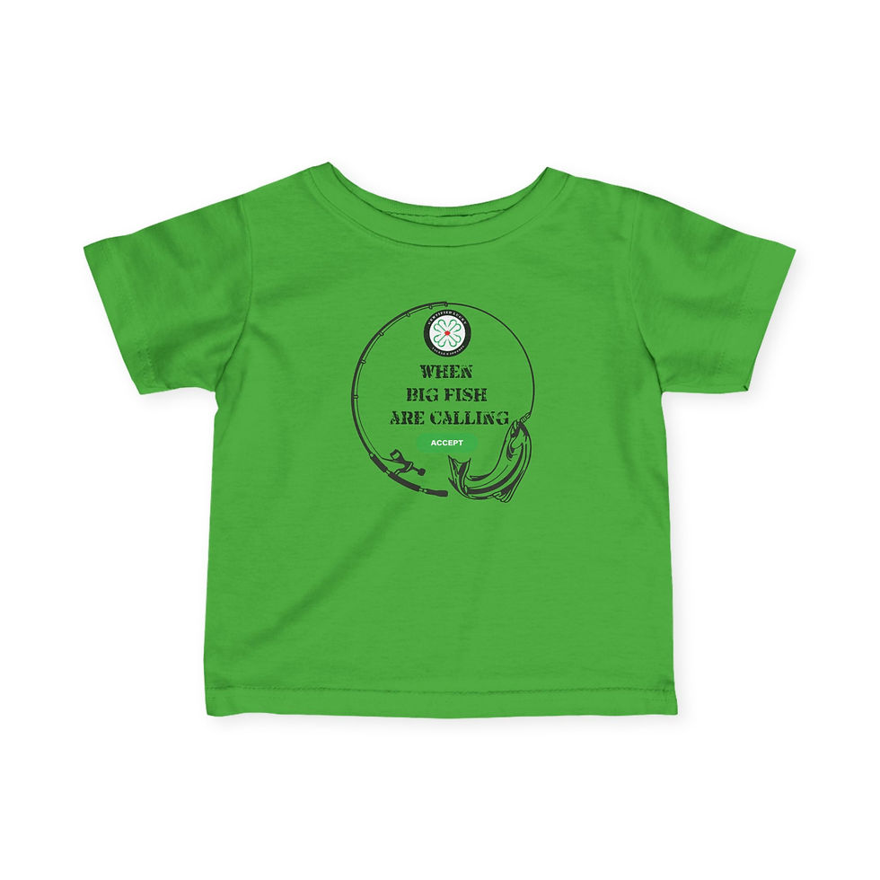 Thumbnail: CERTIFIED LUCKY Infant Fine Jersey Tee - When BIG Fish Are Calling