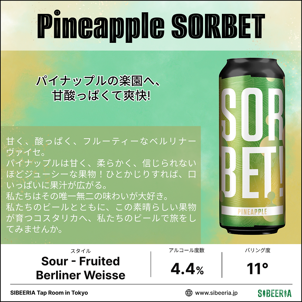 サムネイル： Pineapple SORBET 500mL缶