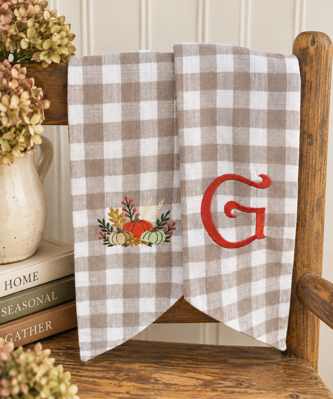 personalized pumpkin wreath sash