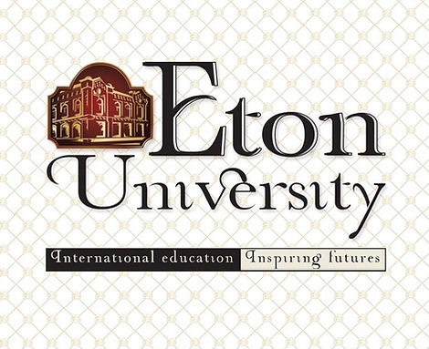The Eton University logo appears above text reading 'International education, Inspiring futures'