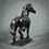 Thumbnail: High Stepper, cast bronze Friesian Horse sculpture by Kindrie Grove rear view
