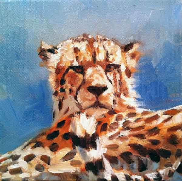 Thumbnail: African Vibes Wildlife Mini Print Gallery Wall Set by Kindrie Grove. Cheetah