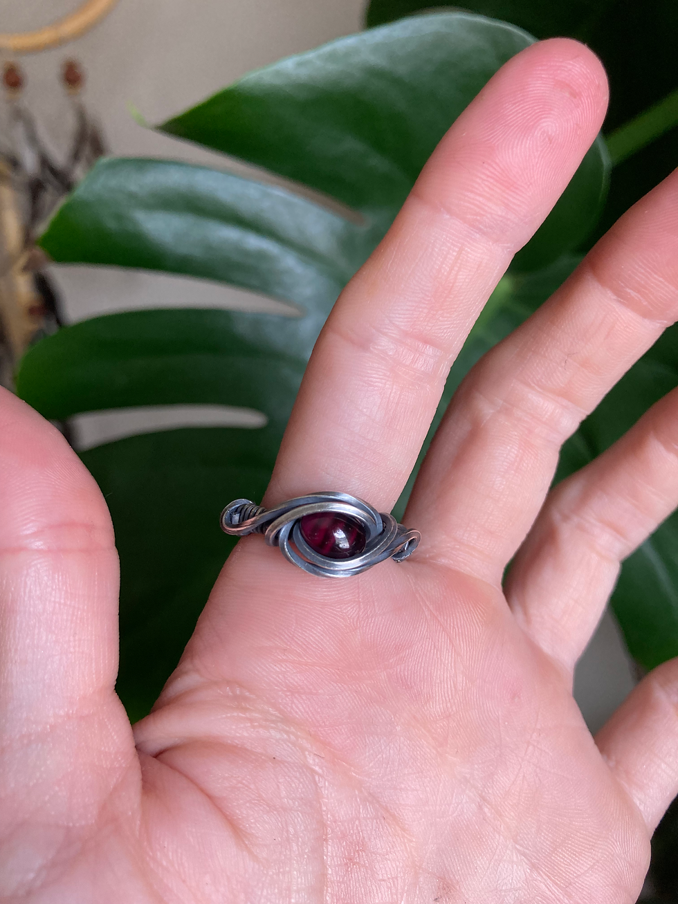 Thumbnail: Garnet Ring Size 6 1/2