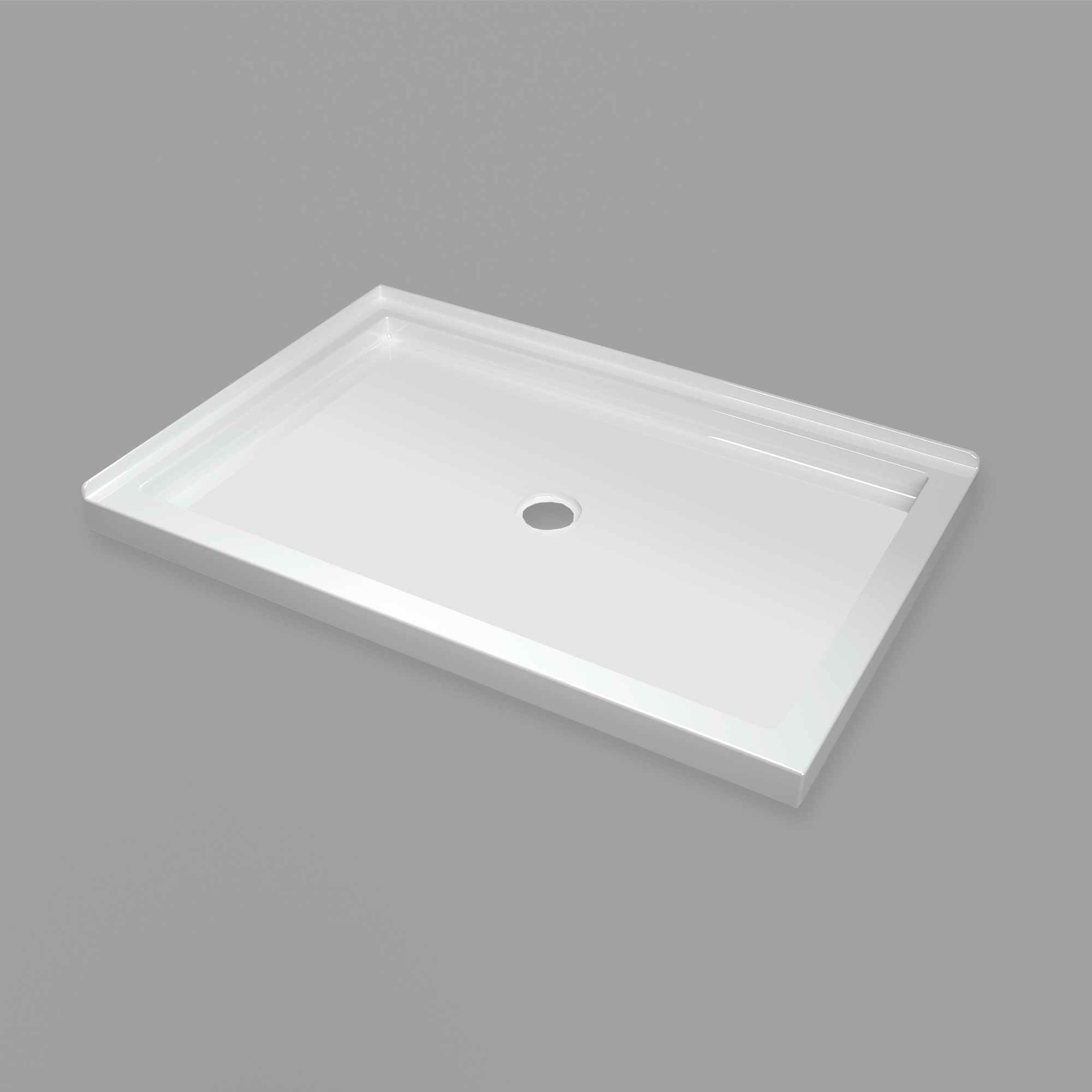 BASE 4832DT-FL(48"Lx32"Wx2-1/2"H)Double Threshold-Front/Left finish Center drain