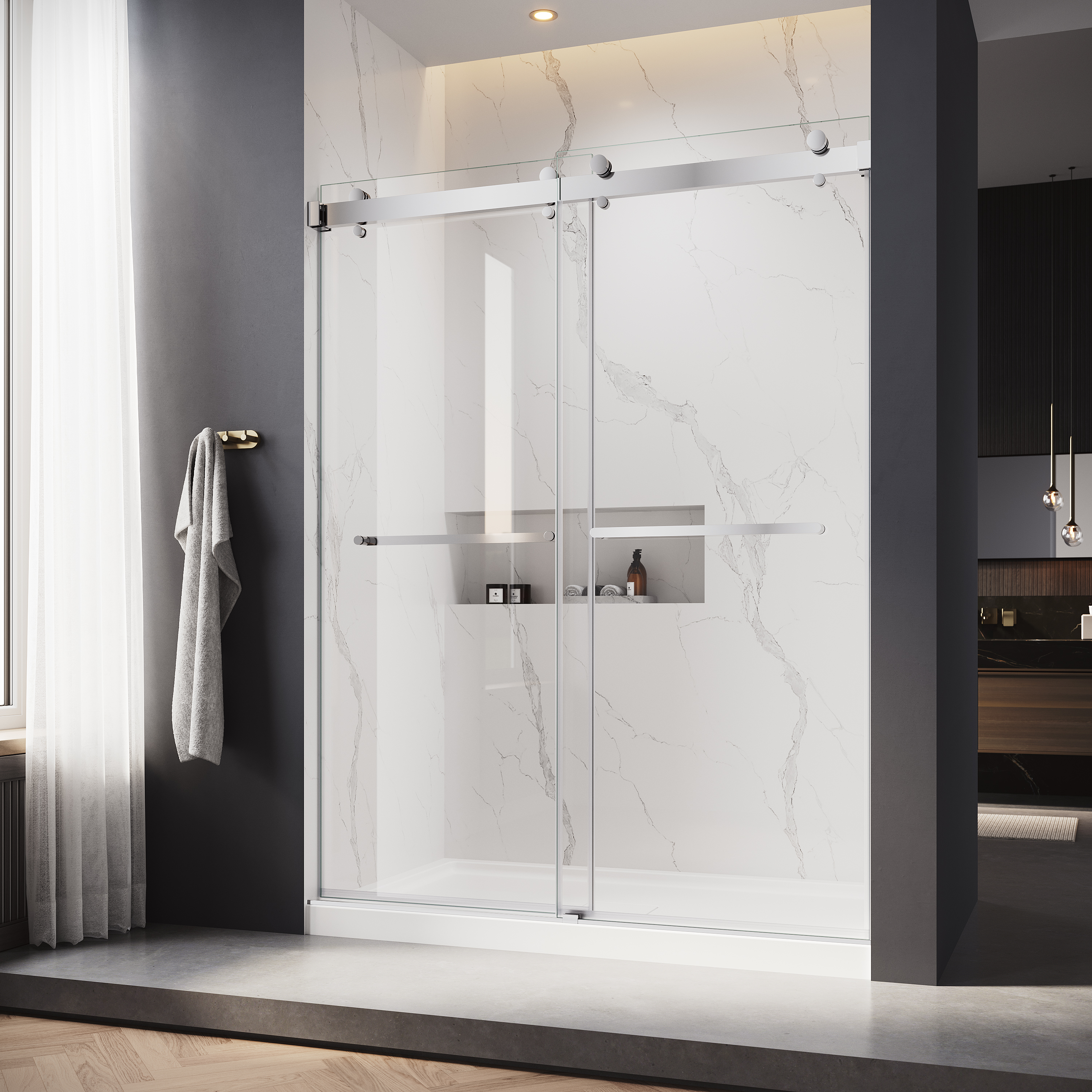 Matte Black Shower