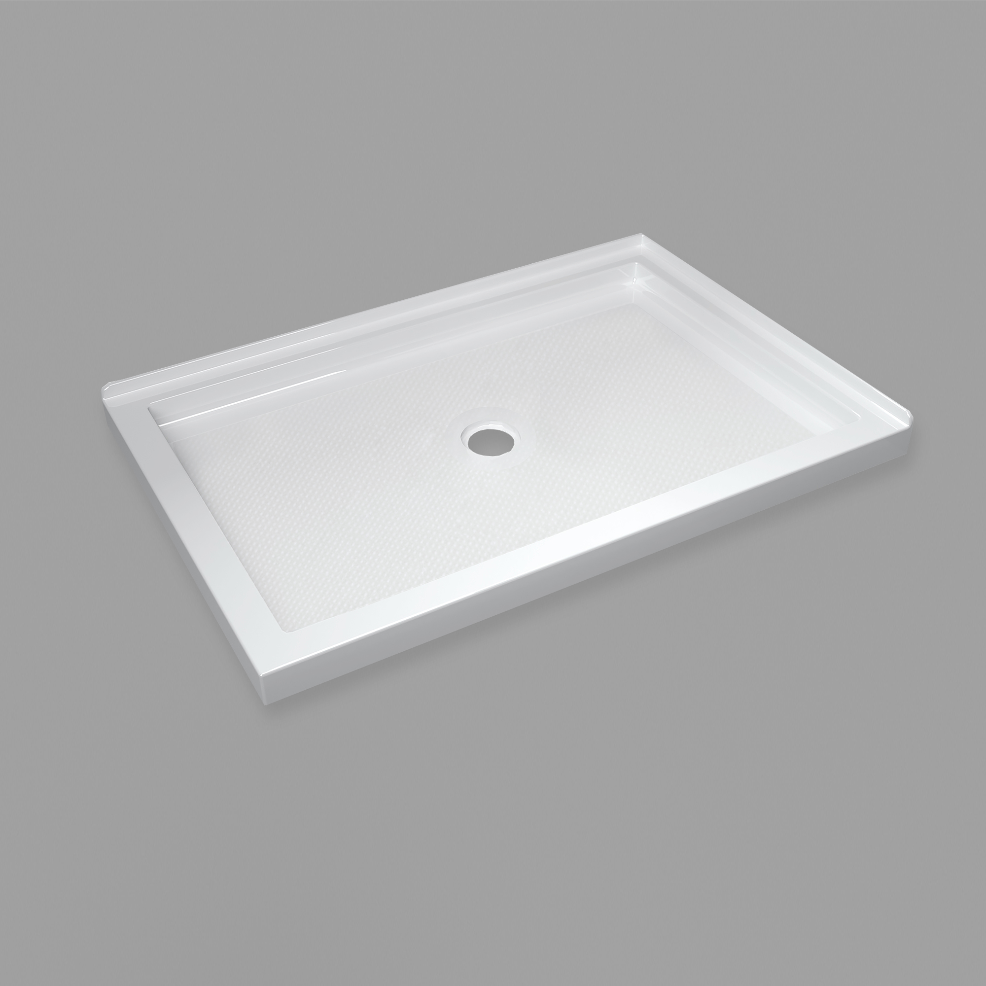 BASE 4836DT-FL(48"Lx36"Wx2-1/2"H)Double Threshold-Front/Left finish Center drain