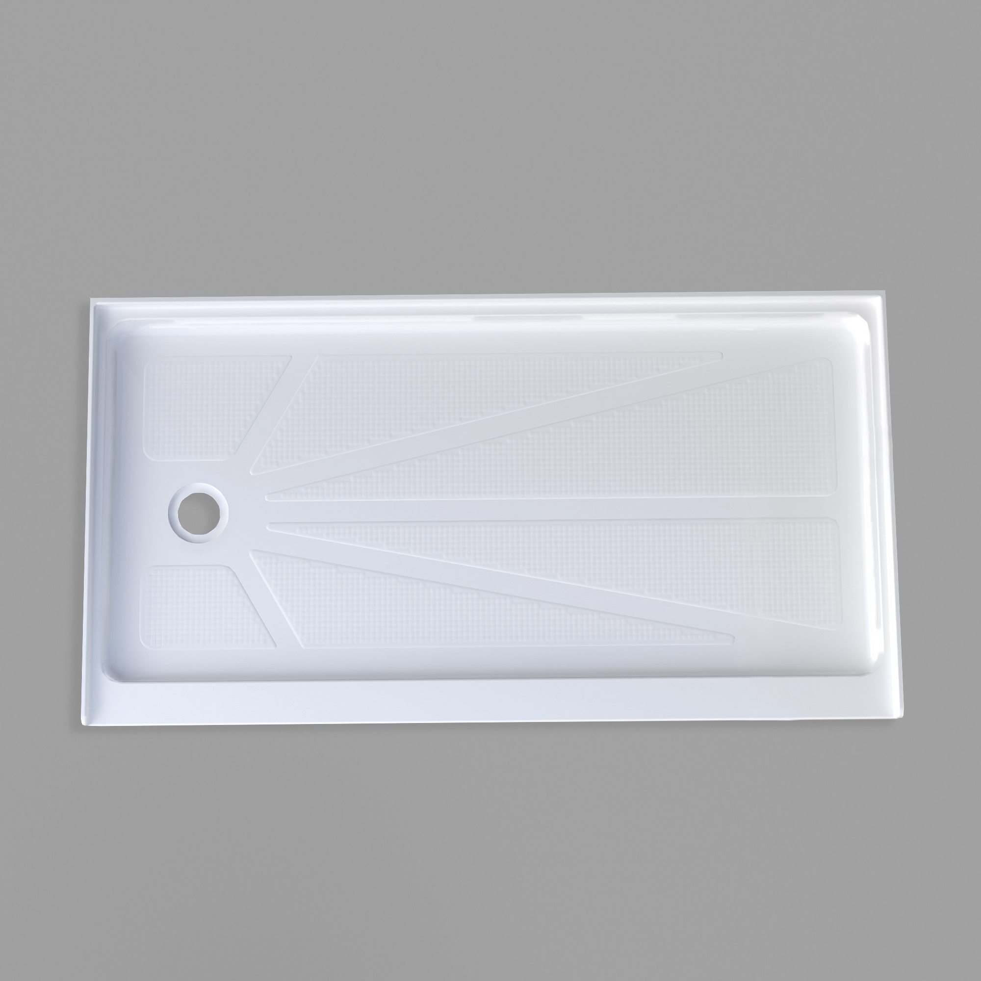 BASE 6030L (60"Lx30"Wx3"H) Single threshold Left Hand Drain