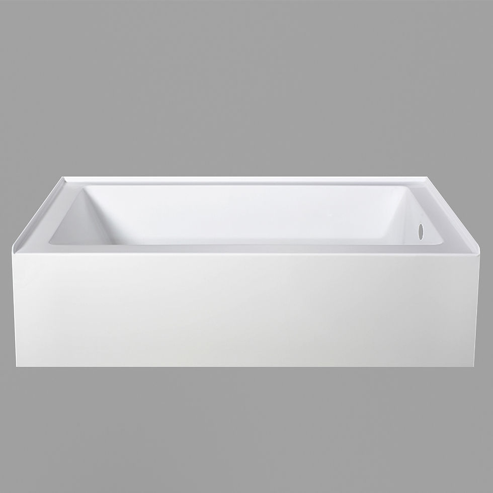 TUB 6030R (60"Lx30"Wx21"H) Alcove Tub Right Hand Drain