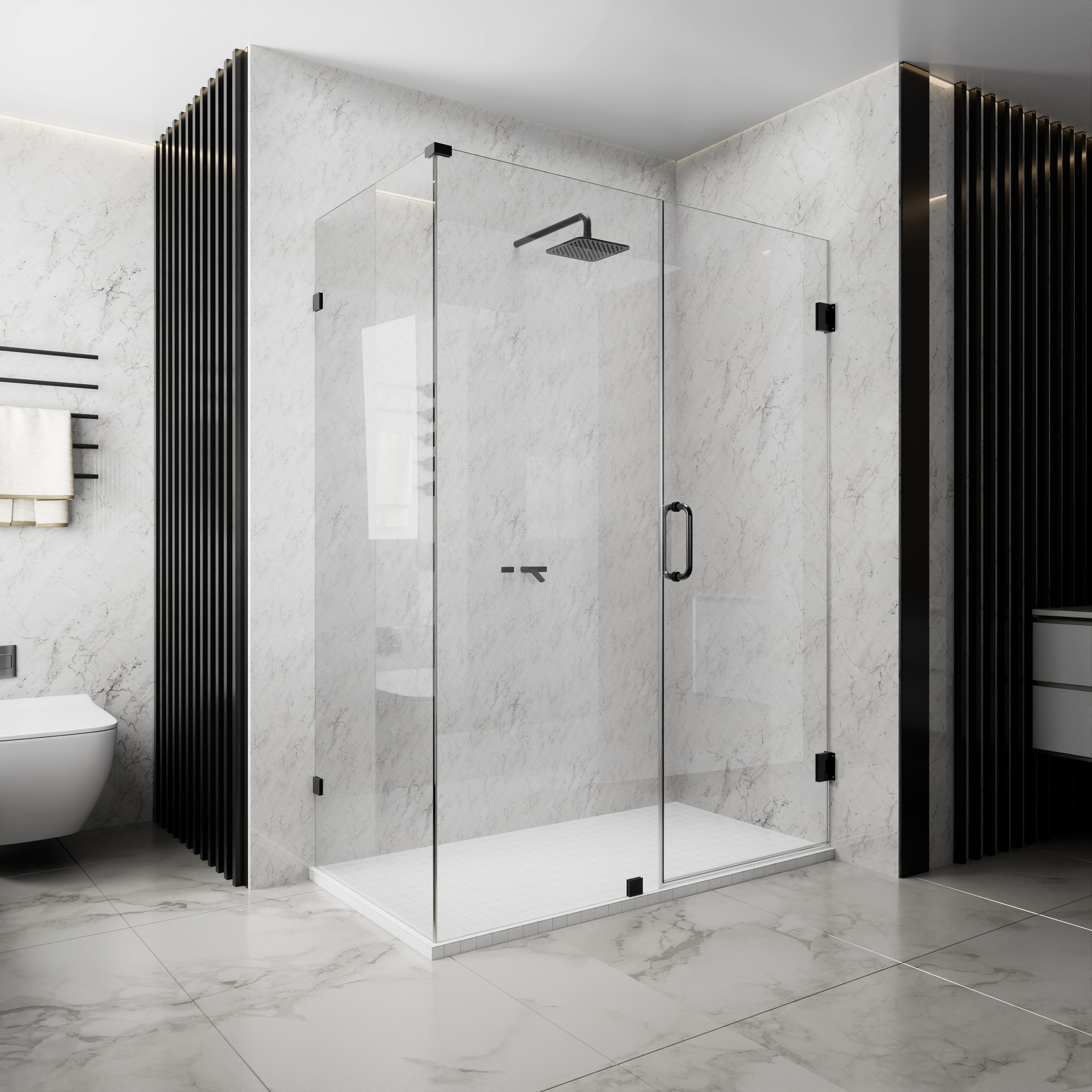 Matte Black Shower