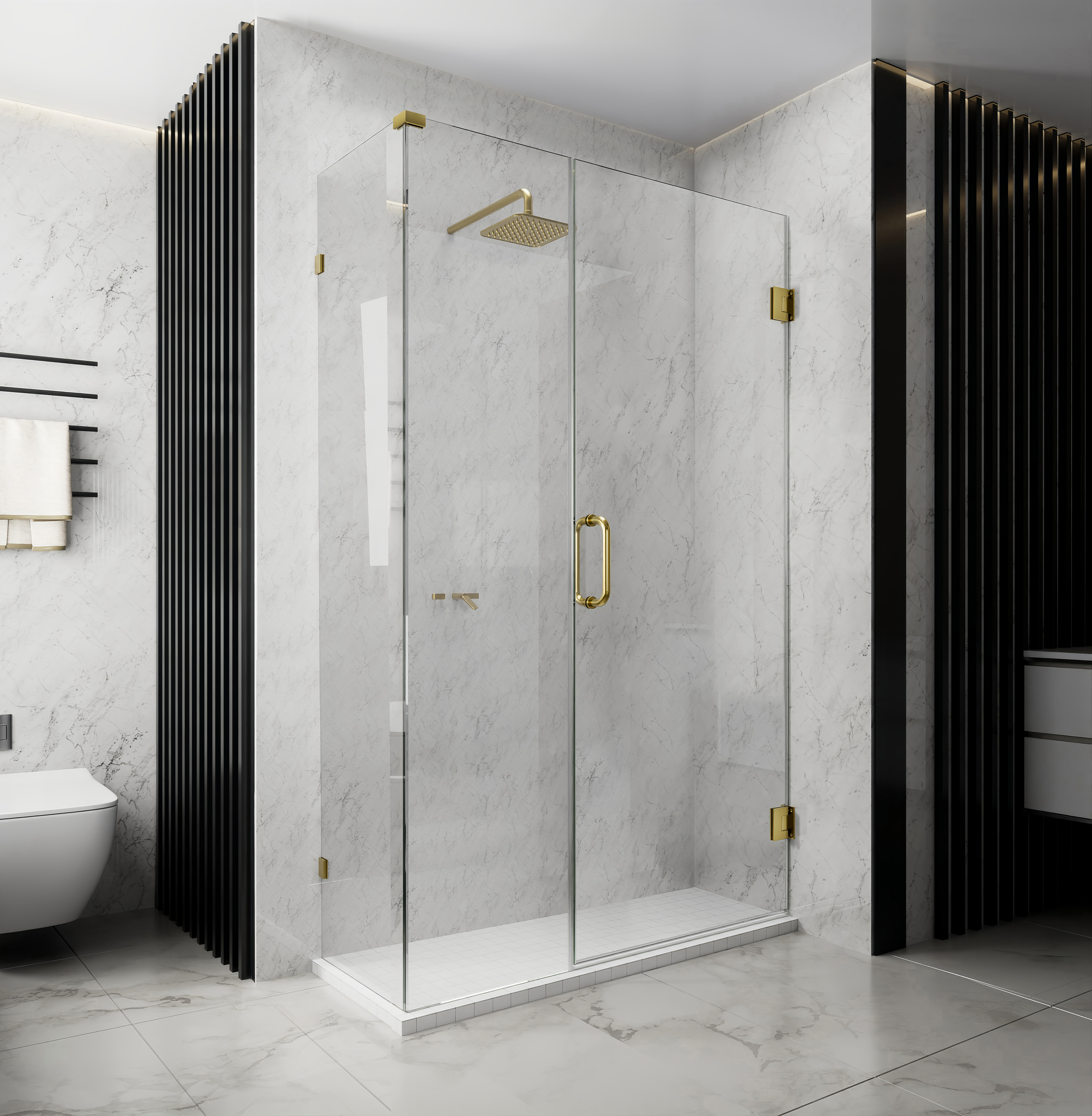 Matte Black Shower