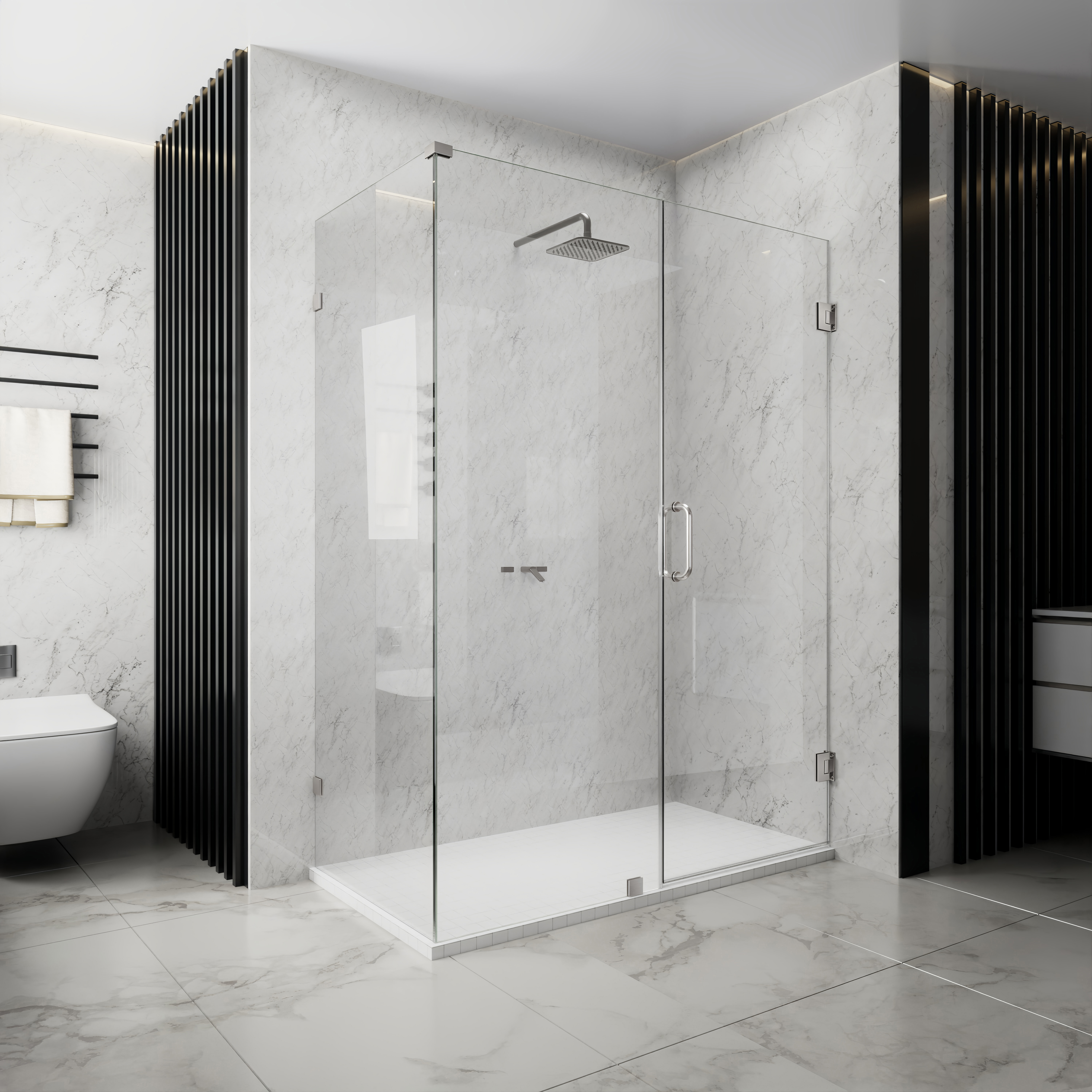 Matte Black Shower