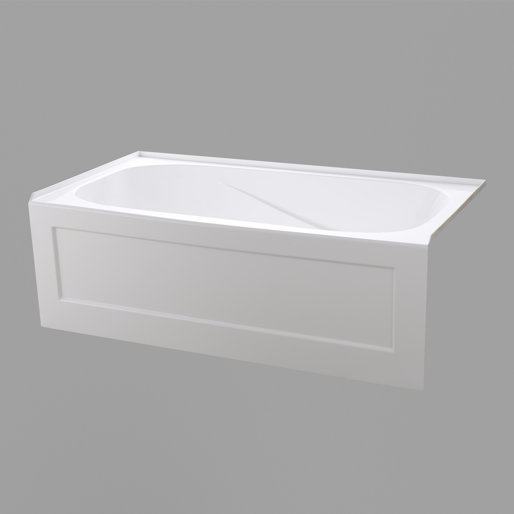 TUB BWS6032L (60"Lx32"Wx21-1/14"H) w/ Armrest Alcove Tub Left Hand Drain