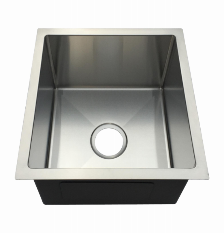 A+ (15"X17"X9") Single Bowl Kitchen Sink