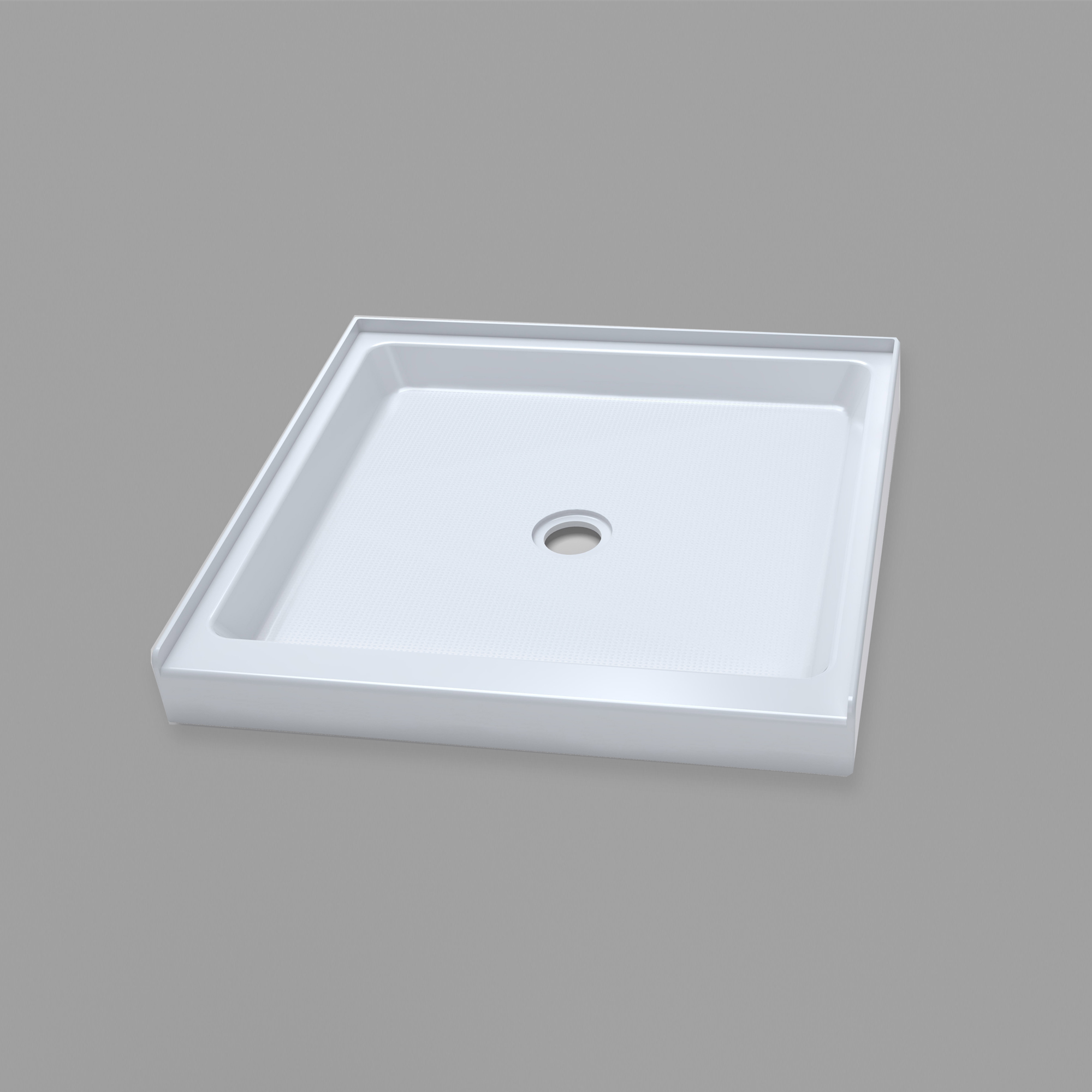 BASE 3232C (32"Lx32"Wx3"H) Single threshold Center Drain