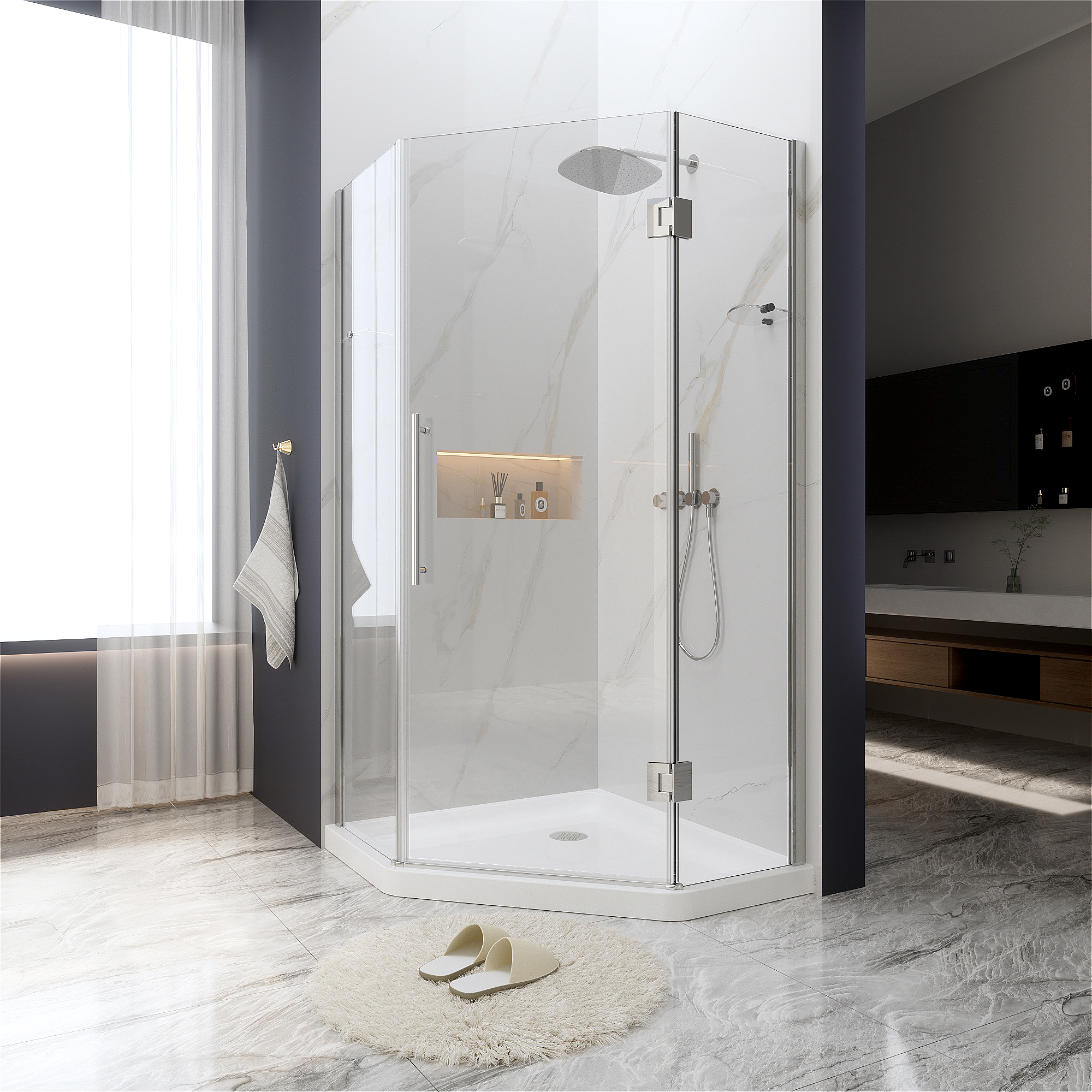 Matte Black Shower