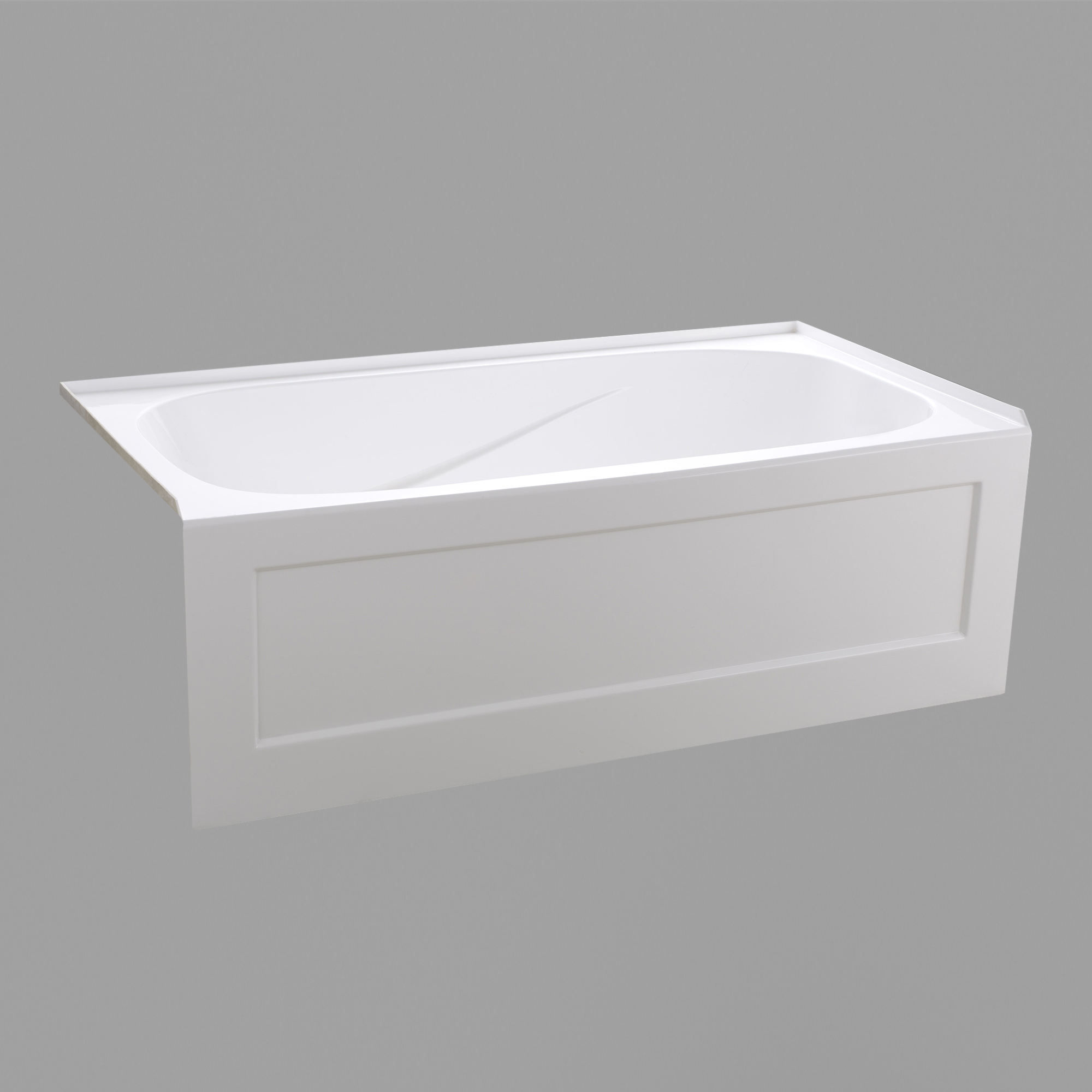 TUB BWS6032R (60"Lx32"Wx21-1/14"H) w/ Armrest Alcove Tub Right Hand Drain