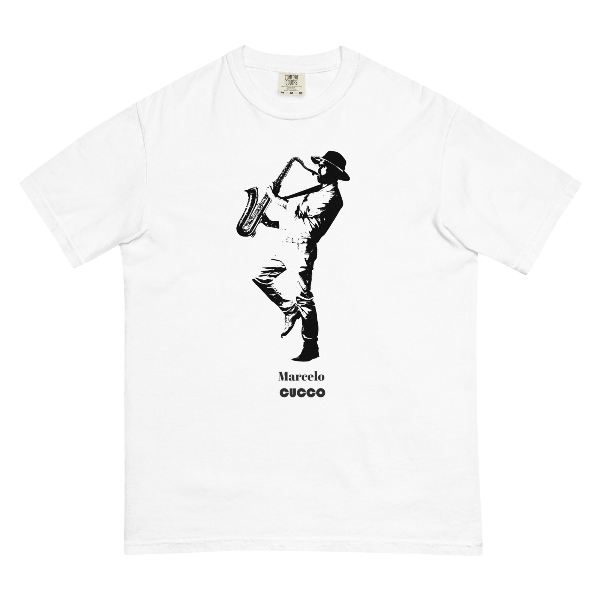 Marcelo Cucco Saxophonist Signature Heavyweight T-Shirt – Minimalist & Timeless