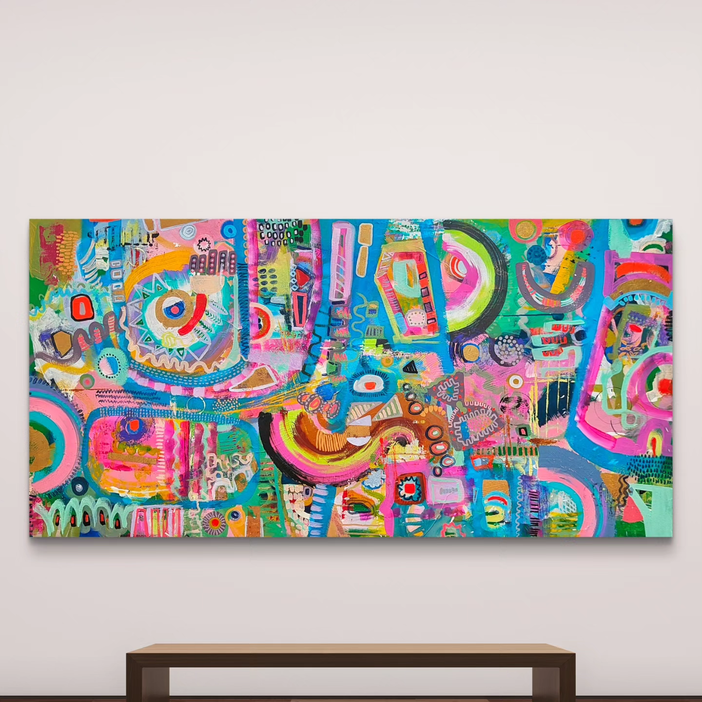 SOLD Dancing On Clouds | 72" × 36" ; 6' × 3'