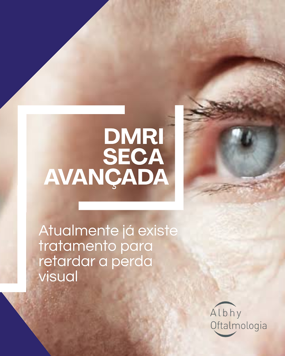 Tratamento para retardar a perda visual causada pela DMRI seca avançada👁️