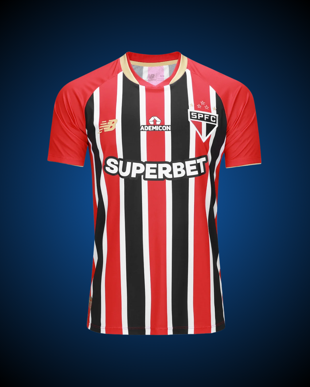 Camisa São Paulo FC II New Balance 2025/26 — "Tricampeão Mundial" 🔴⚫🤍
