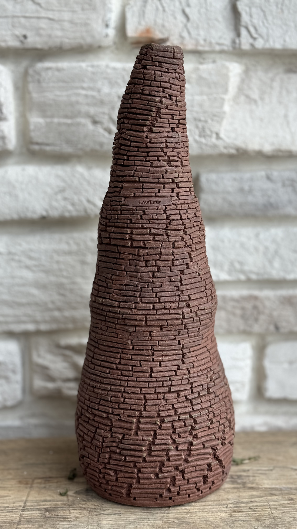BURNT BRICK VASE