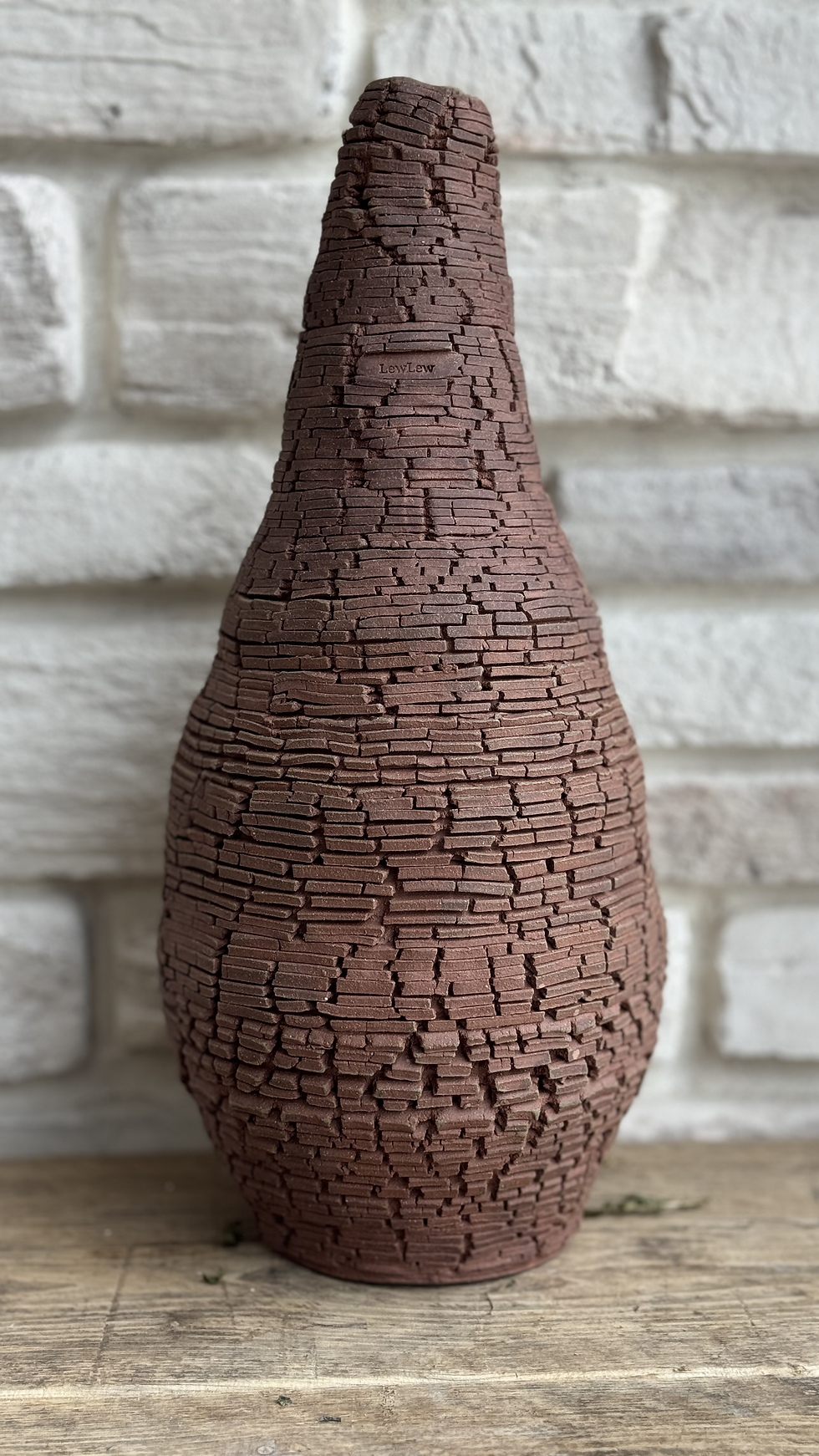 BURNT BRICK VASE