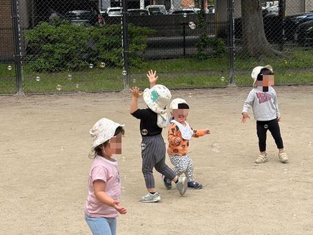 お外で遊びました⭐︎