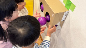 ボールで遊びました!