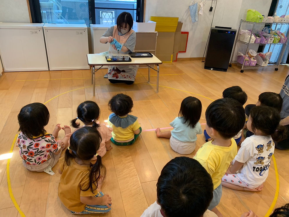 えのぐ遊びをしました！