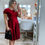 Miniatura: Vestido rodado detalhe na manga com nervura