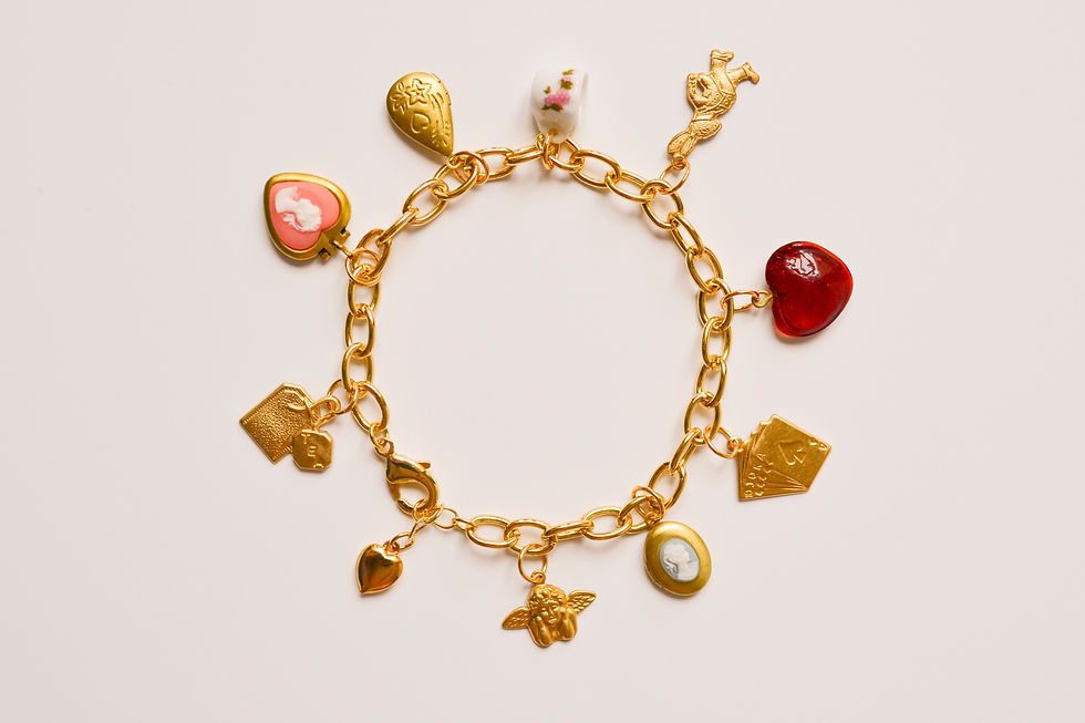 Thumbnail: Queen of Hearts Charm Bracelet