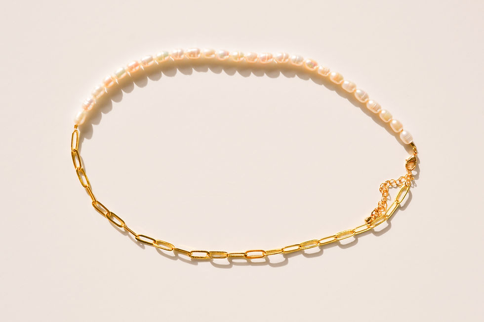 Thumbnail: Chained Pearls Necklace