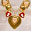 Thumbnail: Hearts Charm Necklace
