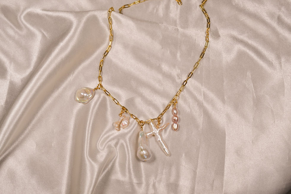 Thumbnail: Pearl Charm Necklace