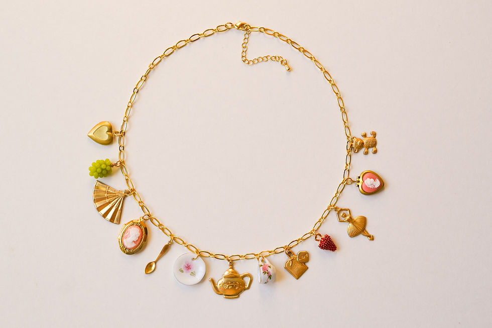 Thumbnail: Tea Party Charm Necklace