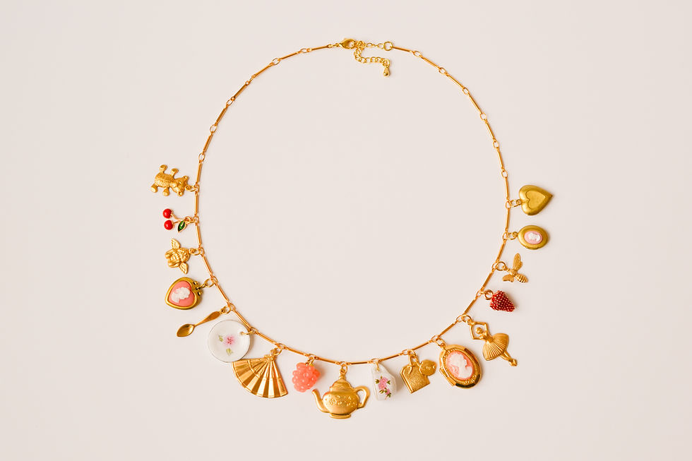 Thumbnail: Tea Time Charm Necklace
