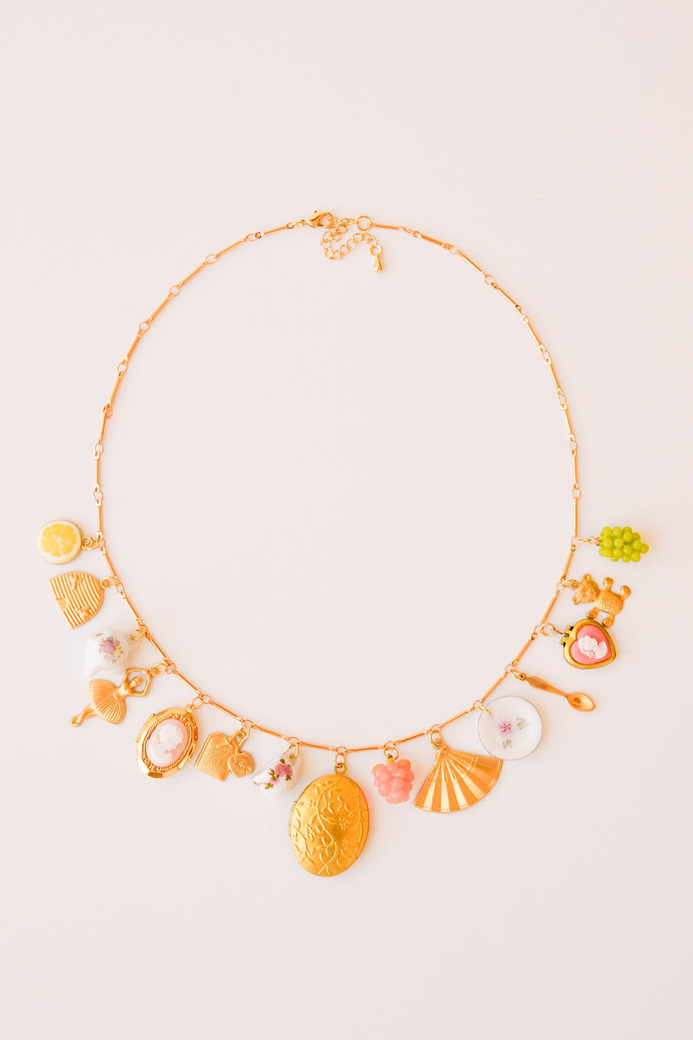 Thumbnail: Head Over Heels Charm Necklace